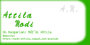 attila modi business card